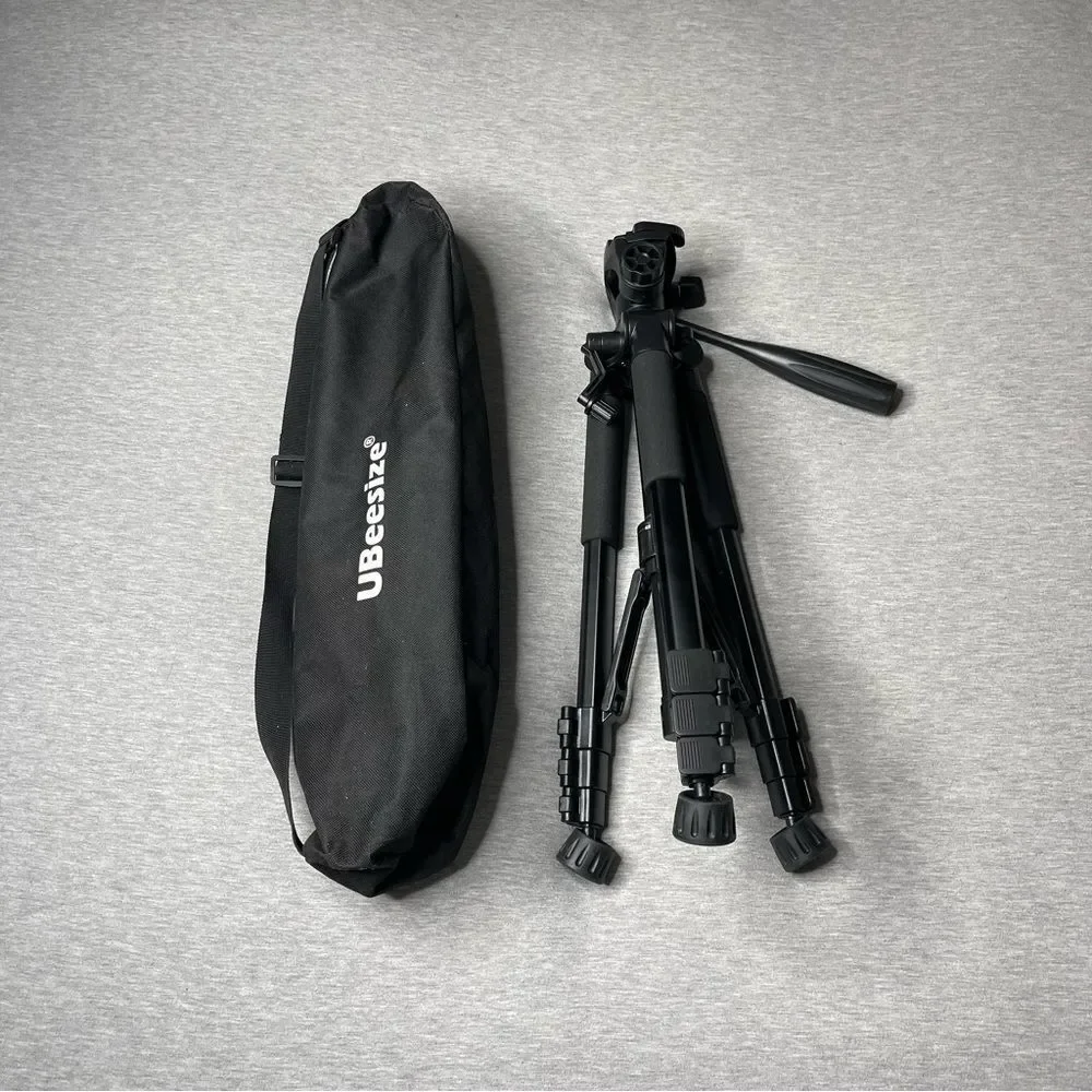 UBeesize 60” Travel Adjustable Camera Tripod & Travel Storage Carry Bag Set